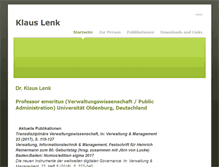 Tablet Screenshot of klauslenk.de